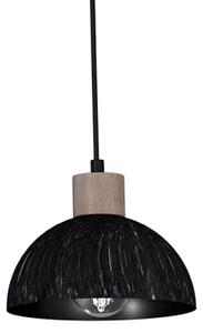 Luster na lanku ERIK 2xE27/60W/230V hnedá/čierna