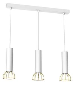 Luster na lanku DANTE 3xGU10/25W/230V biela/zlatá