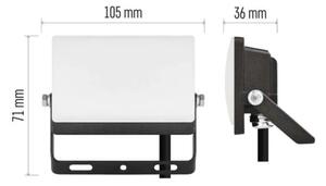 LED Reflektor TAMBO EVO LED/10W/230V 4000K IP65 čierny