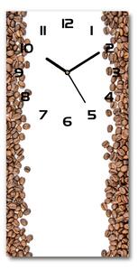 Moderné hodiny nástenné Zrnká kávy