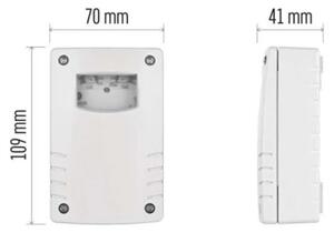 Súmrakový spínač 1800W/230V IP65 biely