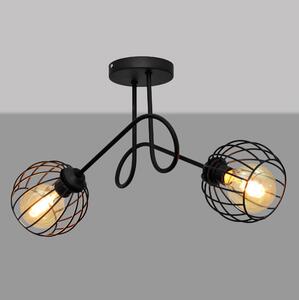 Prisadený luster OXFORD 2xE27/15W/230V čierna