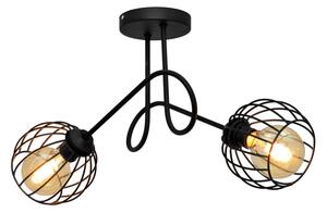 Prisadený luster OXFORD 2xE27/15W/230V čierna