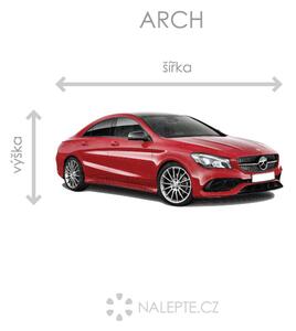 Nalepte.cz Mercedes Benz CLA textilní prelepiteľná nálepka na stenu 48 x 20 cm