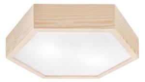 Stropné svietidlo HEX NATURAL 2xE27/60W/230V pr. 43 cm borovica