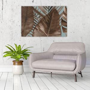 Obraz - Palmové listy, Aquarel (90x60 cm)