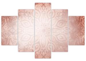 Obraz - Ružová mandala (150x105 cm)