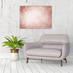 Obraz - Ružová mandala (70x50 cm)