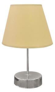 Stolná lampa 1xE27/60W/230V béžová/lesklý chróm