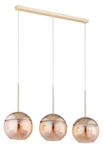 Luster na lanku VOLDA 3xE27/60W/230V mosadz