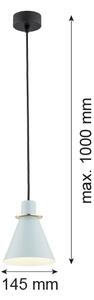 Argon 4682 - Luster na lanku BEVERLY 1xE27/15W/230V modrá/zlatá