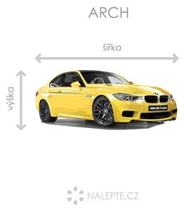 Nalepte.cz BMW M3 coupe textilní prelepiteľná nálepka na stenu 48 x 20 cm