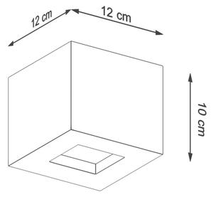 Sollux SL.0991 - Nástenné svietidlo LEO 1xG9/40W/230V betón