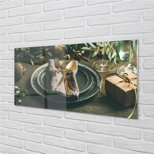 Nástenný panel  Tanier príbory ozdoby darčeky 100x50 cm