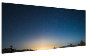 Obraz - Nočné nebo nad cestou (120x50 cm)