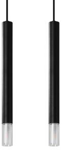 Sollux SL.0961 - Luster na lanku VIZIER 2xG9/40W/230V čierna