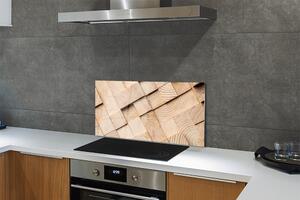 Sklenený obklad do kuchyne zloženie zrna dreva 100x50 cm