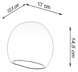 Sollux SL.1026 - Nástenné svietidlo GLOBE 1xE27/60W/230V lesklá biela