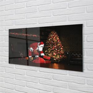 Nástenný panel  Ozdoby na vianočný stromček darčeky Claus 100x50 cm