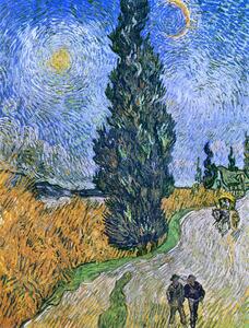 Obrazová reprodukcia Road with Cypresses, 1890, Vincent van Gogh