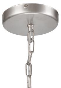 Luster na reťazi ORLANDO 8xE27/60W/230V strieborná