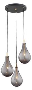 Argon 6105 - Luster na lanku OAKLAND 3xG9/6W/230V čierna
