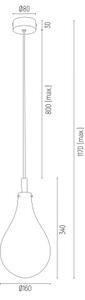 Argon 4716 - Luster na lanku OAKLAND 1xG9/6W/230V
