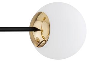 Argon 5041 - Luster na tyči CAMERON 8xE27/15W/230V mosadz/čierna