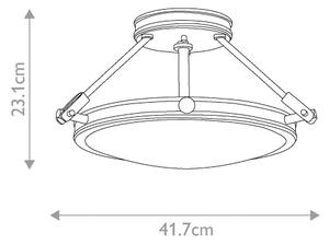 Elstead HK-COLLIER-SF-S - Prisadený luster COLLIER 3xE14/60W/230V