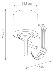 Elstead FE-MALIBU1-BATH - LED Kúpeľňové nástenné svietidlo 1xG9/3W/230V IP44