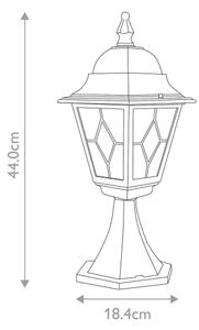 Elstead NR3-BLK - Vonkajšia lampa NORFOLK 1xE27/100W/230V IP43