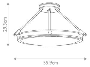 Elstead HK-COLLIER-SF-M - Prisadený luster COLLIER 4xE14/60W/230V