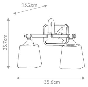 Elstead FE-CONCORD2-BATH - LED Kúpeľňové svietidlo CONCORD 2xG9/3W/230V IP44