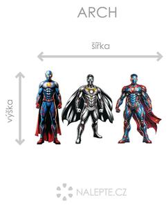 Nalepte.cz Avengers textilní prelepiteľné nálepky na stenu arch 47 x 27 cm