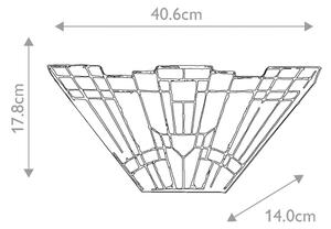 Elstead QZ-INGLENOOK-WU - Nástenné svietidlo Tiffany INGLENOOK 2xE14/60W/230V