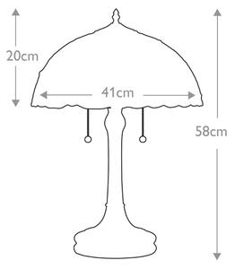 Elstead QZ-LARISSA-TL - Stolová lampa Tiffany LARISSA 2xE27/60W/230V