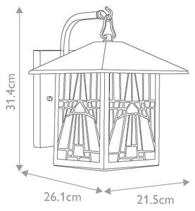Elstead QZ-INGLENOOK2-M-Vonkajšie nástenné svietidlo INGLENOOK 1xE27/60W/230V IP44