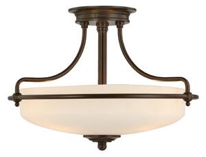 Elstead QZ-GRIFFIN-SFS-PN - Prisadený luster GRIFFIN 3xE27/100W/230V bronz