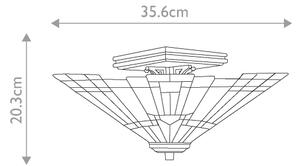 Elstead QZ-INGLENOOK-SF - Stropné svietidlo Tiffany INGLENOOK 2xE27/60W/230V