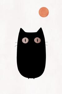 Ilustrácia The Cat, Kubistika, (26.7 x 40 cm)