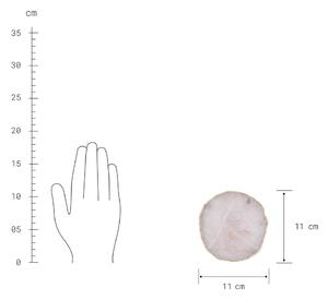 CRYSTAL Podtácka z drahých kameňov ruženín 11 cm