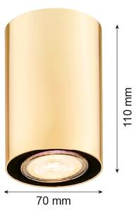 Argon 4759 - Stropné svietidlo TYBER 1xGU10/5W/230V zlatá