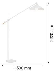 Argon 4731 - Stojacia lampa NASHVILLE 1xE27/15W/230V biela