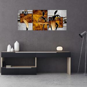 Obraz - Motívy Africkej kultúry (120x50 cm)