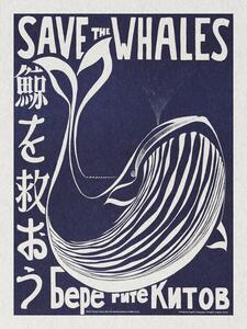 Obrazová reprodukcia Save the Whales (Political Vintage)