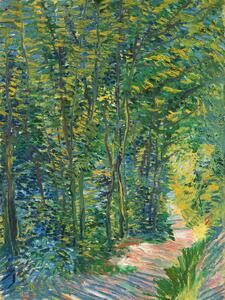 Obrazová reprodukcia A path in the woods (Vintage Landscape) - Vincent van Gogh