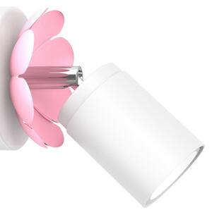 Nástenné bodové svietidlo FLOWER 1xGU10/8W/230V biela