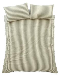 Zelené obliečky na jednolôžko 135x200 cm Cotton Rich Woven Stripe – Pineapple Elephant