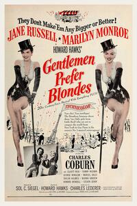 Obrazová reprodukcia Gentlemen Prefer Blondes / Marilyn Monroe (Retro Movie)