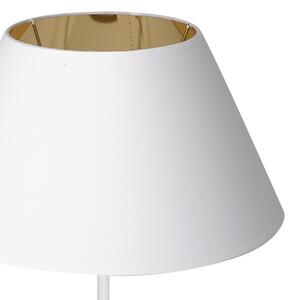 Stolná lampa s USB konektorom 1xE27/60W/230V biela
